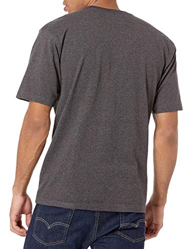 Men's Loose Fit Heavyweight Short-Sleeve Logo Graphic T-Shirt,Carbon HeatherMedium