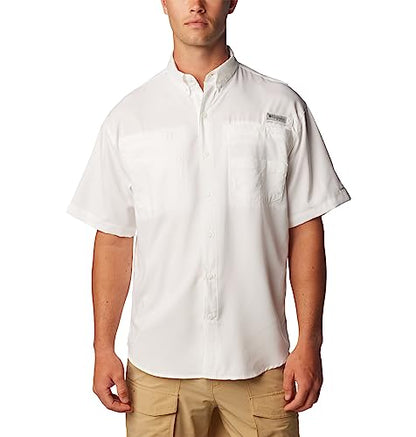 Men's Tamiami II Short Sleeve Shirt,White,Large