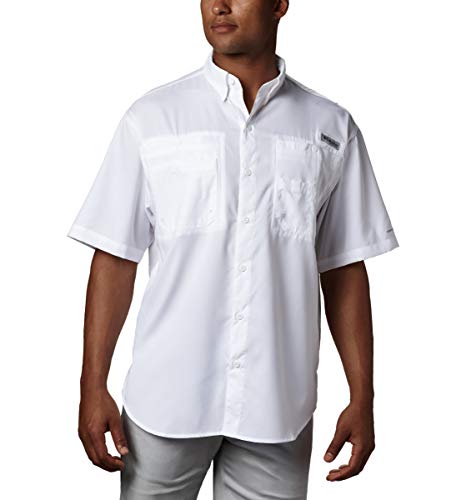 Men's Tamiami II Short Sleeve Shirt,White,Large