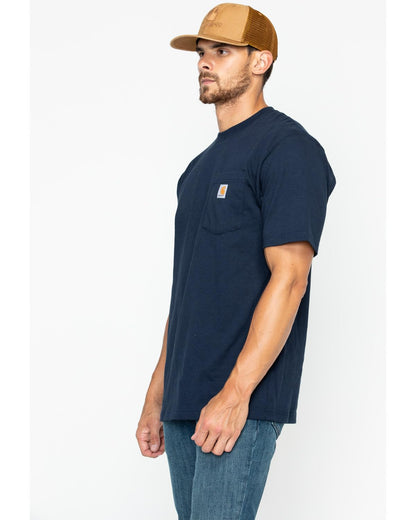 CarharttmensLoose Fit Heavyweight Short-Sleeve Pocket T-ShirtNavy5X-Large