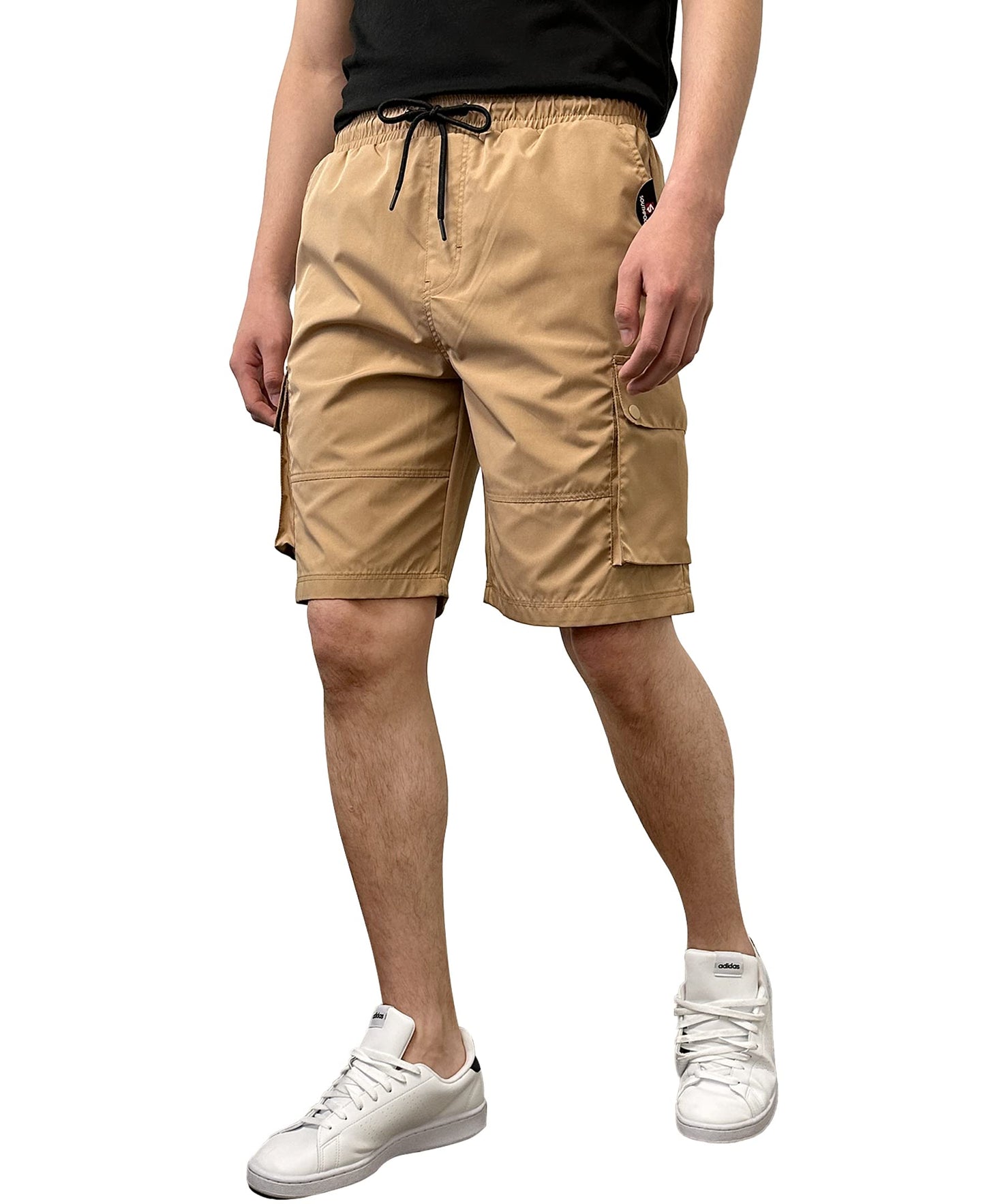 Men's Quick Dry Water Resistant Cargo Shorts, Inseam 9", Sand