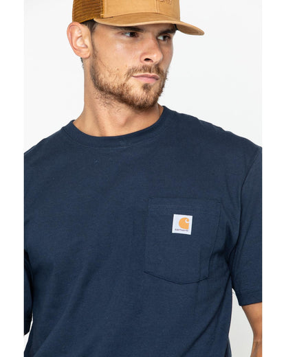 CarharttmensLoose Fit Heavyweight Short-Sleeve Pocket T-ShirtNavy5X-Large