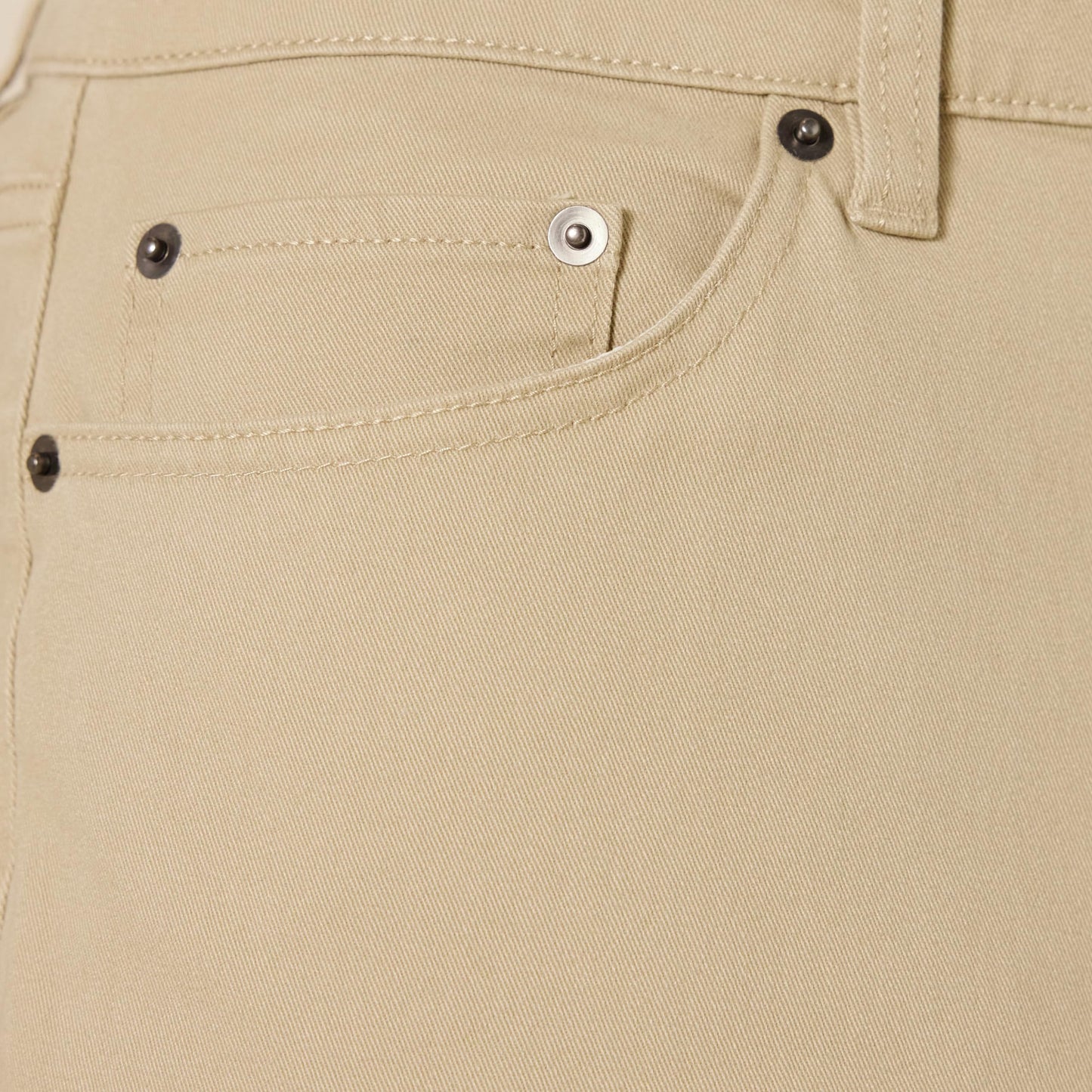 Men's Athletic-Fit 5-Pocket Stretch Twill Pant (Available in Big & Tall), Khaki Brown, 38W x 32L