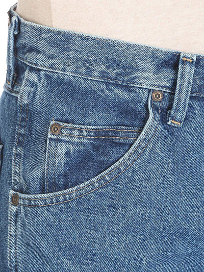 Men's Classic 5-Pocket Regular Fit Cotton Jean, Stonewash Mid, 34W x 32L